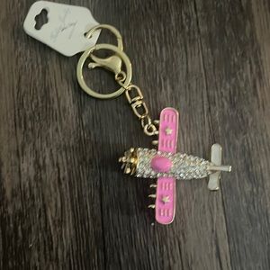 Airplane purse charm